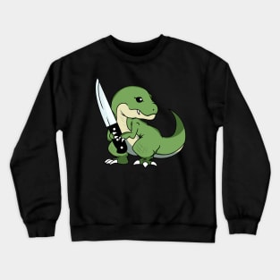 Dinosaur Tirex with knife! Crewneck Sweatshirt